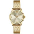 Relógio Feminino Seculus Dourado Pulseira Texturizada Original