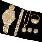 Relógio Feminino Strass Luxuoso Vinkin + Kit Acessórios Strass