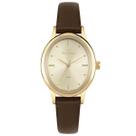 Relógio Feminino Technos 2035NFK Oval Pulseira de Couro