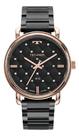 Relógio Feminino Technos Brilho Preto Ouro Rose Grande 40mm Preto Rosê Preto