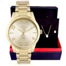 Relógio Feminino Technos Dourado Analógico 2035NAY/1D Colar e Brincos