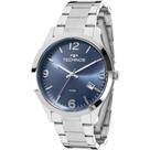 Relogio Feminino Technos Prata Fundo Azul 2315ACC/3A
