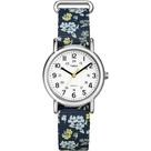 Relógio feminino Timex Weekender T2P370 31 mm com nylon floral azul Relógio feminino Timex Weekender T2P370 31 mm com nylon floral azul