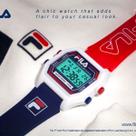 Relógio Fila Original Digital Pulseira Silicone 38-349-001