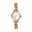 Relógio Fossil Carlie Mini ES5330 feminino em aço inoxidável