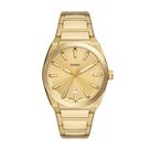 Relógio Fossil Everett Quartz Gold Aço Inoxidável 42mm FS5965