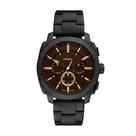 Relógio Fossil Masculino Machine Chronograph Preto em Aço Inoxidável