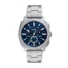 Relógio Fossil Masculino Machine Prata - Fs6096-1an