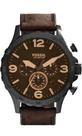 Relógio Fossil Masculino Nate Marrom - JR1487/0MN