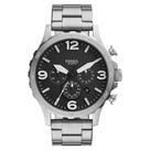 Relógio Fossil Masculino Nate Prata - Jr1532-1pn