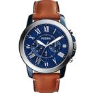 Relógio Fossil Masculino Ref: Fs5151/0an Cronógrafo Azul Relógio Fossil Masculino Ref: Fs5151/0an Cronógrafo Azul