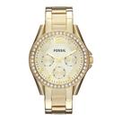 Relógio Fossil Riley ES3203 de quartzo para mulheres em aço inoxidável