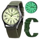 Relógio Gosasa Unissex Military Sport, pulseira de nylon, 30 m à prova d'água