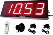Relogio Grande com Sirene e controle remoto para empresas 140 horarios