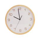 Relógio Grande de Parede Madeira Crua Rústico 40cm Redondo Com Ponteiro Decorativo Pilha AA
