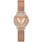 Relógio GUESS feminino analógico rosê strass triangulo GW0671L3