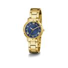 Relógio Guess Feminino Dourado com Fundo Azul - GW0404L4