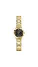 Relógio GUESS Feminino - Dourado com Mostrador Preto - Caixa 28mm e Pulseira 19cm