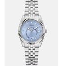 Relógio Guess Feminino Jada Prata Azul Gw093 Riviera 24horas Prateado Azul-claro