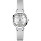 Relógio GUESS feminino prata couro transparente GW0535L3 Relógio GUESS feminino prata couro transparente GW0535L3