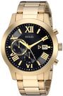 Relógio GUESS Gold-Tone Stainless Steel +Black Chronogaph U0668G8