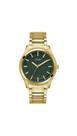Relógio GUESS para homens, pulseira dourada, caixa de 44 mm, mostrador verde Relógio GUESS para homens, pulseira dourada, caixa de 44 mm, mostrador verde
