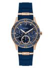 Relógio GUESS Rose Gold-Tone + Iconic Blue Silicone U1157L3