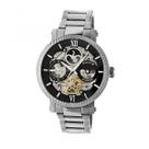 Relógio HERITOR Aries Skeleton Automatic para homens em aço inoxidável