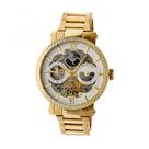 Relógio HERITOR Aries Skeleton Automatic para homens em aço inoxidável