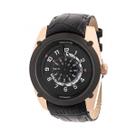 Relógio HERITOR Automatic Daniels Semi-Skeleton Leather Rose Gold