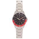 Relógio HERITOR Calder Automatic Silver/Preto-Vermelho em Aço Inoxidável