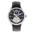 Relógio HERITOR Gregory Automatic para homens com pulseira de couro preta Relógio HERITOR Gregory Automatic para homens com pulseira de couro preta