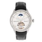 Relógio HERITOR Gregory Automatic Silver Semi Skeleton Masculino Relógio HERITOR Gregory Automatic Silver Semi Skeleton Masculino