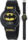 Relógio Infantil Accutime Batman - Tela LCD Digital e Pulseira de Silicone