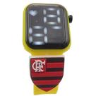 Relógio Infantil Digital Escudo Mengão Flamengo_Am