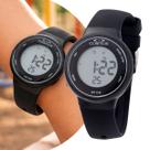Relógio Infantil Digital Masculino Preto de Pulso com Pulseira de Silicone à Prova D Água Cosmos
