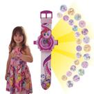 Relogio Infantil Digital My Litle Pony Projetor 24 Imegens meninas feminino