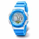Relógio Infantil Masculino Digital Azul Menino Resistente À Água 3ATM Alarme Cronômetro Luz Interna Isaclock IAM001