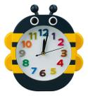Relógio Infantil Unisex Despertador Abelha Abelhinha 17x16cm