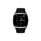 Relógio inteligente EK-C1 pulseira de silicone preta Bluetooth 3 ATM