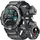 Relógio inteligente FANCHENGZI Military com fones de ouvido Bluetooth IP67 para homens
