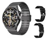 Relógio Inteligente H4 Max Nfc Bluetooth Call 3 Pulseiras