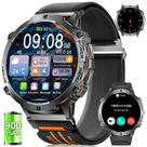 Relógio inteligente LIGE Military TX3 1,73" AMOLED Android iOS