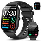 Relógio inteligente para homens e mulheres atender/fazer chamadas, relógio de fitness com tela sensível ao toque de 1,85 polegadas, monitor de fitness com frequência cardíaca, monitor de sono e mais de 100 esportes, monitor de atividades à prova d'água IP68 para iOS e Android