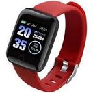 Relógio Inteligente Pulseira D13 Fitpro SmartWatch Monitor Cardíaco Pressão Arterial Cor: Vermelho