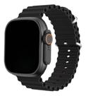 Relógio Inteligente Smart watch S58 Ultra Pro Preto Troca Foto de Fundo