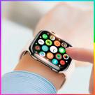 Relógio inteligente Watch9 ProMax Rosa NFC GPS Alta definição Smartwatch comando de voz e siri masculino e feminino + 2