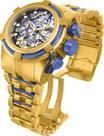Relógio Invcta Bolt Zeus Skeleton Ouro 18k CONFIRA COMPLETO TOTAL CAIXA MANUAL NFE