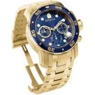 Relógio Invcta Pro Diver 0073 Dourado C/Azul - Majestoso Joias e Acessorios