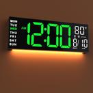 Relógio JALL 16" Digital Wall Mount RGB Timer Verde Branco
